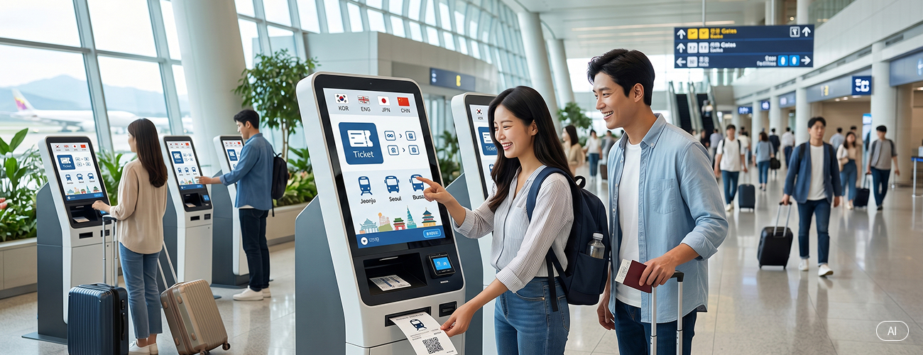 공항 매표소 발권 안내