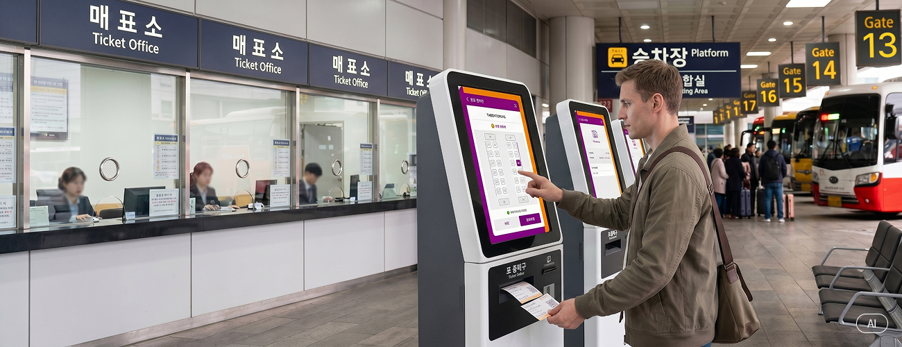 공항 매표소 발권 안내