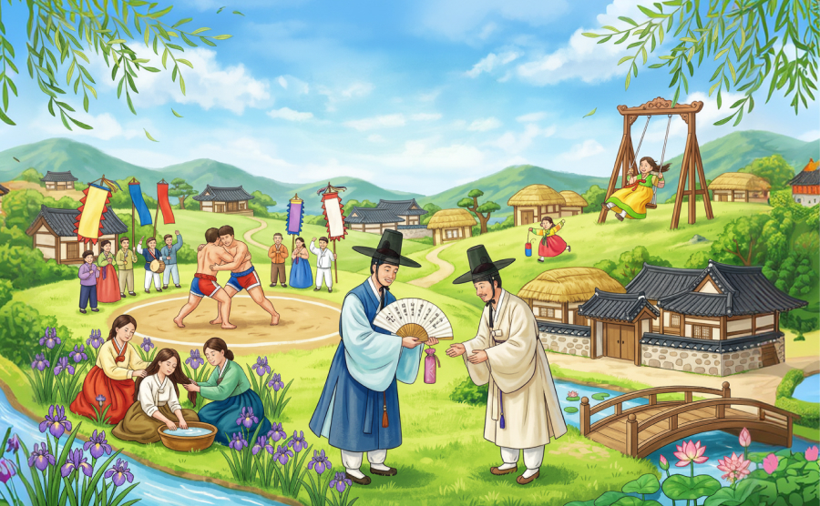 선비의 여름맞이, 단오